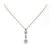 Image 2 : 1.75 ctw Heart Diamond Designer Necklace 18K Yellow Gold - REF-454N2F