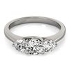 Image 1 : 1 ctw Certified VS/SI Diamond 3 Stone Ring 18k White Gold - REF-118N8F