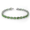 Image 1 : 10.50 ctw Emerald Bracelet 10k White Gold - REF-118N2F