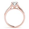 Image 2 : 1 ctw Certified VS/SI Diamond Wedding Ring 18k Rose Gold - REF-141Y8X
