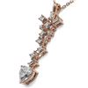 Image 3 : 2.2 ctw Heart Diamond Designer Necklace 18K Rose Gold - REF-509R9K