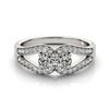 Image 1 : 1.35 ctw VS/SI Diamond 2 Stone 2 Stone Ring 18k White Gold - REF-163N8F