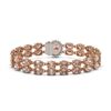 Image 3 : 27.57 ctw Morganite & Diamond Bracelet 14K Rose Gold - REF-400K2Y