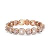 Image 3 : 22.5 ctw Morganite & Diamond Bracelet 18K Rose Gold - REF-862K8Y