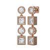 Image 2 : 2.24 ctw Diamond Earrings 18K Rose Gold - REF-319A8N