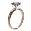 Image 3 : 1.25 ctw Certified VS/SI Quality Cushion Cut Diamond Ring 10k Rose Gold - REF-304W6H