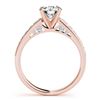 Image 2 : 1.5 ctw Certified VS/SI Diamond Ring 18k Rose Gold - REF-270H2R