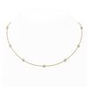 Image 1 : 2.25 ctw Diamond Station Necklace 18K Yellow Gold - REF-355H5R