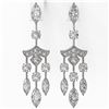Image 2 : 5.5 ctw Marquise Cut Diamond Designer Earrings 18K White Gold - REF-722X4A