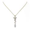Image 2 : 2.2 ctw Marquise Cut Diamond Designer Necklace 18K Yellow Gold - REF-429N5F