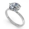 Image 1 : 2.01 ctw VS/SI Diamond Engagement Ring Martini 14K White Gold - REF-1020W2H