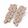 Image 3 : 5.38 ctw Diamond Earrings 18K Rose Gold - REF-488Y9X
