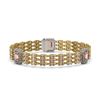 Image 1 : 26.13 ctw Morganite & Diamond Bracelet 14K Yellow Gold - REF-472H8R