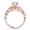 Image 3 : 1.21 ctw Certified VS/SI Diamond 2pc Wedding Set Antique 14k Rose Gold - REF-286M2G