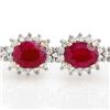 Image 2 : 42.12 ctw Ruby & Diamond Bracelet 14k Yellow Gold - REF-618R2K
