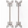 Image 2 : 6.5 ctw Cushion Diamond Designer Earrings 18K Rose Gold - REF-871R5K
