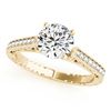 Image 2 : 0.67 ctw Certified VS/SI Diamond 2pc Wedding Set Antique 14k Yellow Gold - REF-80R5K