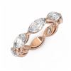 Image 1 : 2.64 ctw Marquise Cut Diamond Designer Ring 18K Rose Gold - REF-383F3M