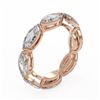 Image 2 : 2.64 ctw Marquise Cut Diamond Designer Ring 18K Rose Gold - REF-383F3M