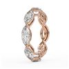 Image 3 : 2.64 ctw Marquise Cut Diamond Designer Ring 18K Rose Gold - REF-383F3M