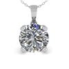 Image 2 : 1 ctw VS/SI Diamond Designer Necklace 14k White Gold - REF-223X6A