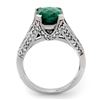 Image 2 : 4.75 ctw Emerald & Diamond Ring 18k White Gold - REF-120H5R