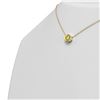 Image 2 : 1 ctw Fancy Yellow Diamond Necklace 18K Yellow Gold - REF-258M2G