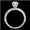 Image 2 : 1.4 ctw Certified Diamond Solitaire Ring 10k White Gold - REF-197Y8X