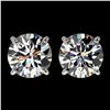 Image 1 : 2.57 ctw Certified Quality Diamond Stud Earrings 10k White Gold - REF-303M2G