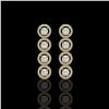 Image 1 : 3.84 ctw Diamond Micro Pave Earrings 18K Yellow Gold - REF-304K8Y