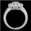 Image 2 : 2.85 ctw Certified Diamond Solitaire Halo Ring 10k White Gold - REF-395W5H