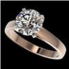 Image 1 : 2.50 ctw Certified Quality Diamond Engagment Ring 10k Rose Gold - REF-616Y8X