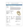 Image 4 : 3 ctw Princess VS/SI Diamond Art Deco 3 Stone Ring 18k Yellow Gold - REF-563X6A