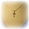 Image 3 : SOLID STERLING SILVER CROSS NECKLACE EARRING SET