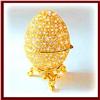 Image 1 : FABERGE GOLD EGG SWAROVSKI CRYSTALS BOX
