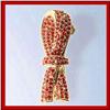 Image 1 : RIBBON PIN BROOCH 24K GOLD SWAROVSKI CRYSTALS RED