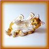 Image 1 : 24K GOLD SWAROVSKI CRYSTAL KITTEN CAT JEWELRY BOX