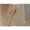 Image 2 : SOLID 14K GOLD 18" CHAIN 6G NECKLACE TWO TONE 2 WHITE YELLOW