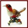 Image 1 : RED BIRD JEWELRY BOX SWAROVSKI CRYSTALS 24K GOLD