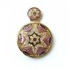 Image 1 : PURPLE PURSE MIRROR 24K GOLD & SWAROVSKI CRYSTALS