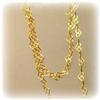 Image 3 : SOLID 14K GOLD 18" HEARTS LINK NECKLACE CHAIN