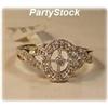 Image 1 : Big Genuine diamonds 10K Gold Ring Size 7