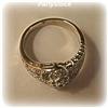 Image 4 : Genuine Diamond Ring Size 6.5 10K Gold HEAVY