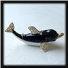 Image 1 : 24K GOLD SWAROVSKI CRYSTAL YING YANG! DOLPHIN BOX