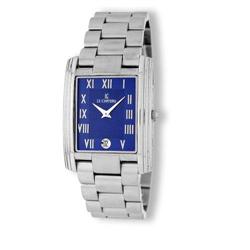 STAINLESS STEEL MEN'S WATCH SEIKO BLUE JAPANESE