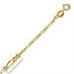 SOLID 14K GOLD 18 CHAIN 2G NECKLACE FIGARO GRAMS