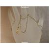 Image 1 : 6g Solid 14K Bead n Ball 22" 2Tone Chain Necklace