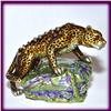 Image 1 : LEOPARD JAGUAR GOLD SWAROVSKI CRYSTAL JEWELRY BOX