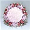 Image 1 : RED OVAL PHOTO FRAME 24K GOLD SWAROVSKI CRYSTALS