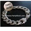 Image 1 : SOLID STERLING SILVER ITALIAN CURB BRACELET 8" 52